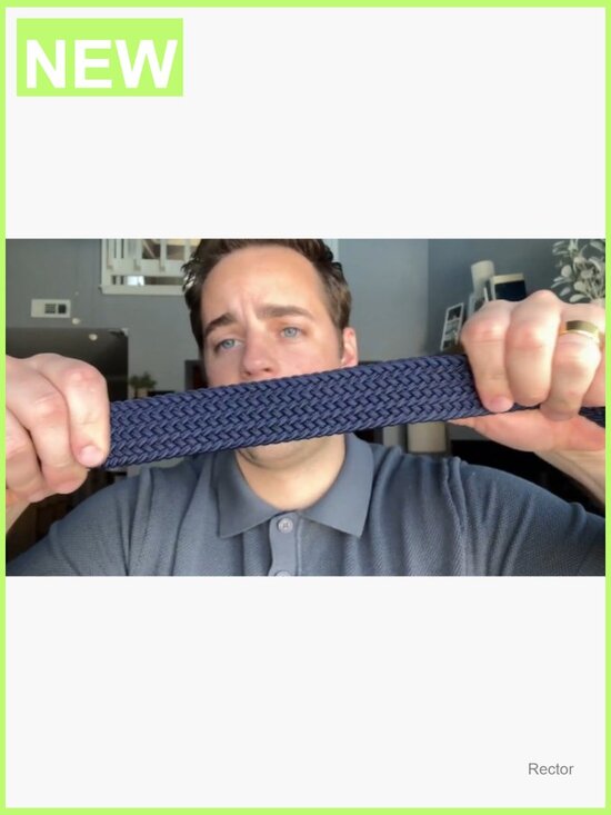 Stretch Braided Elastic Fabric Golf Belt for Sports Hiking